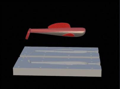 Fishing mold / form fish hoof