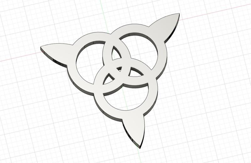 Celtic Trinity Wall-Art Model