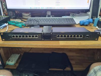 HORACO 8 port 2.5G +1 10GSFP managed switch rack mount for Modular 1U Relay Rack Mount