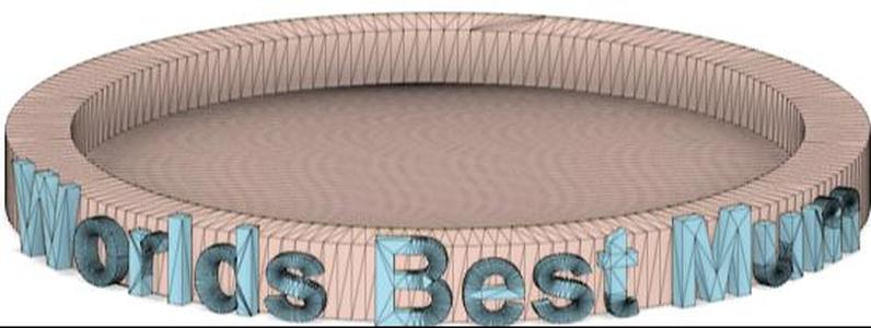 Worlds best mum coaster