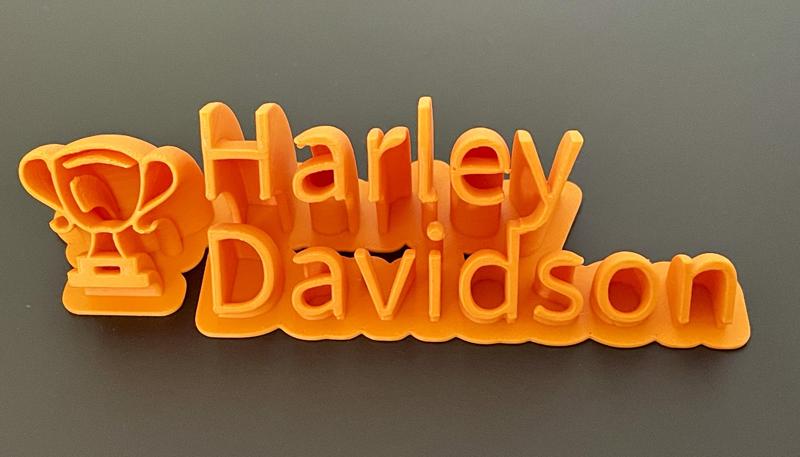 Harley davidson text3D