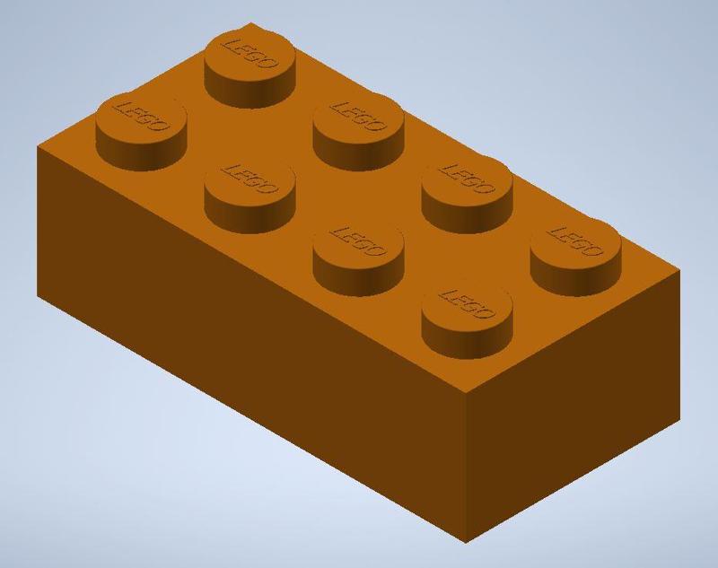 Replacement Lego Brick (9.6 mm x 15.8 mm x 31.8 mm)