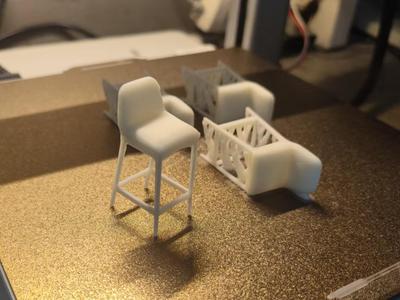 High-legged Stool Keychain