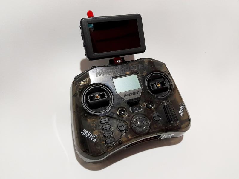 Soporte Monitor FPV Para Control Radiomaster Pocket -  FPV Monitor Support For Radiomaster Pocket Control