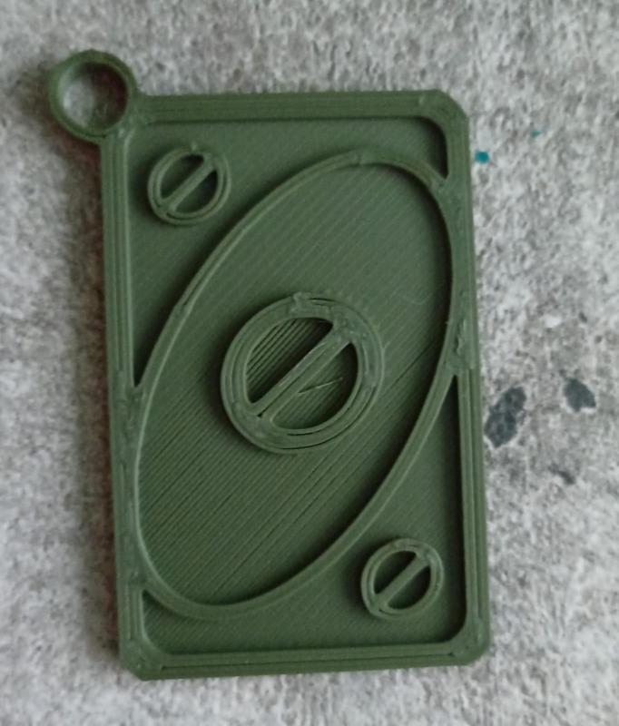 Keychain block card Uno