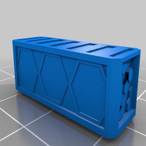 TableTop Crate with hemispheres underneath 