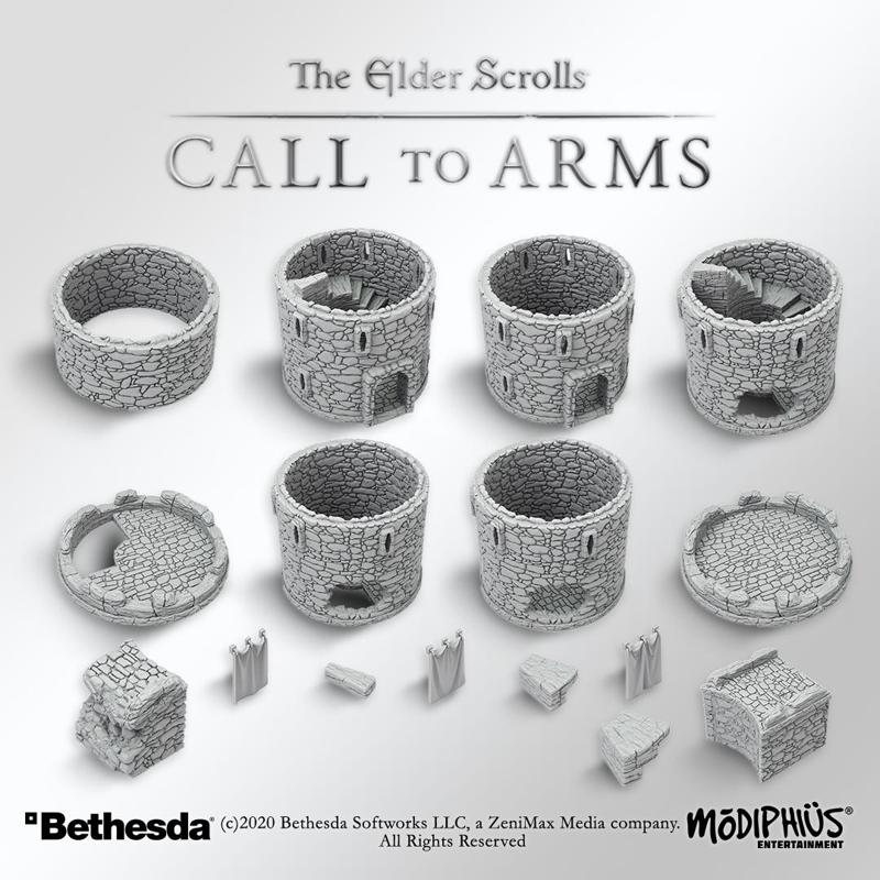 Fort Tower Terrain Set - Elder Scrolls: Call to Arms