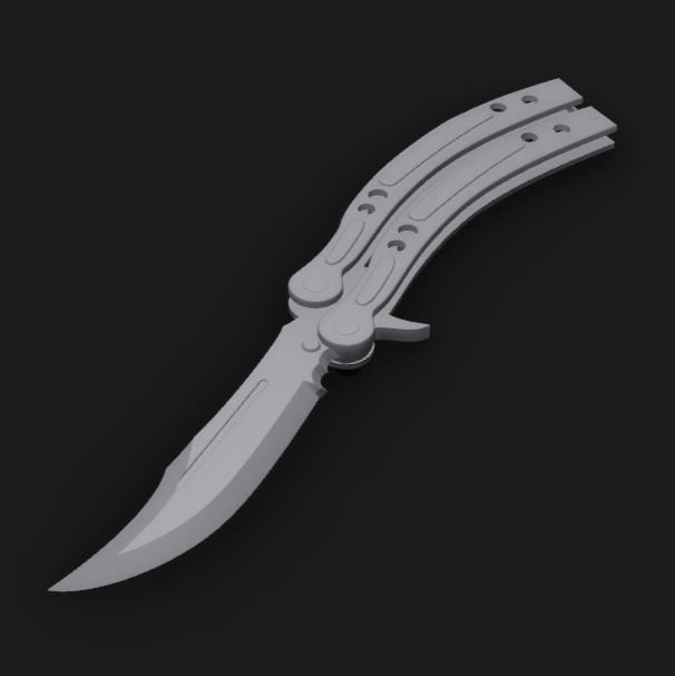 Butterfly / Balisong Knife (PropKnife) 1/1 Size