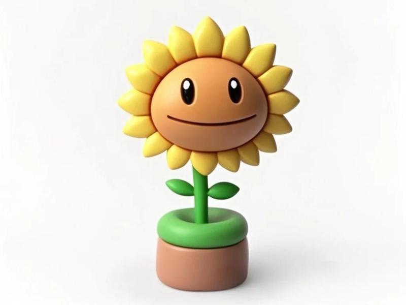 Sunflower - Plants vs. Zombies themed ornament - Creative sun model - Fun game merchandise
