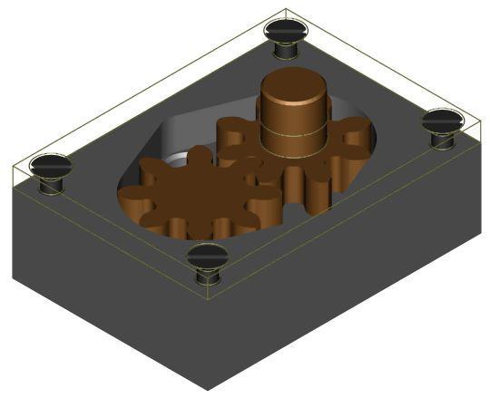 Einfache Zahnradpumpe, Simple gear pump