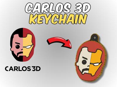 Carlos 3D Keychain