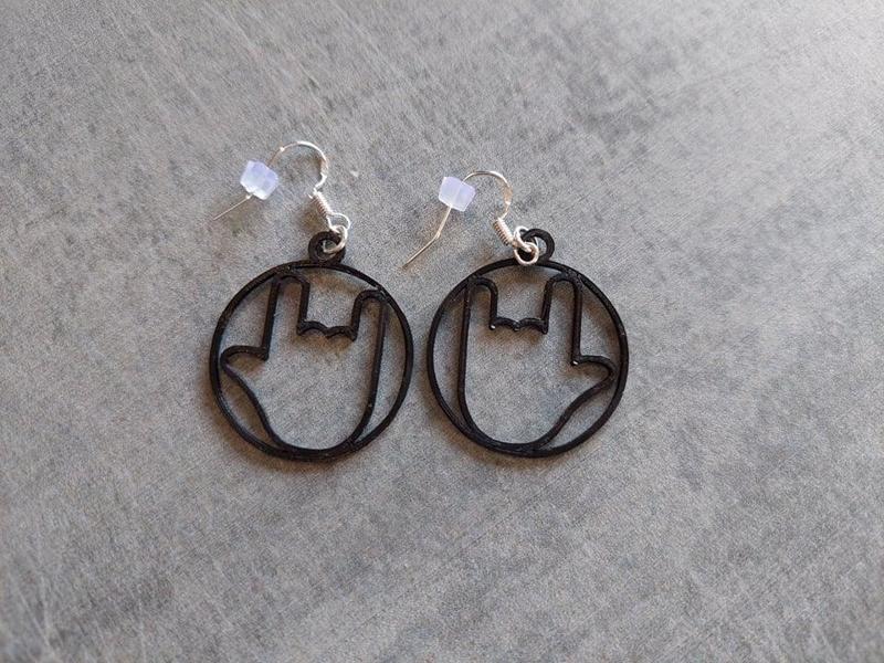 Rock Metal Earrings