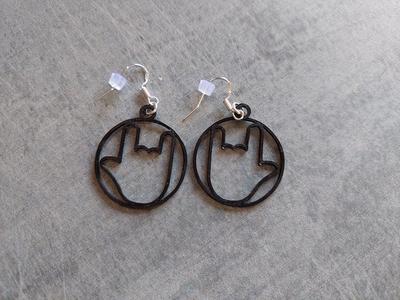 Rock Metal Earrings