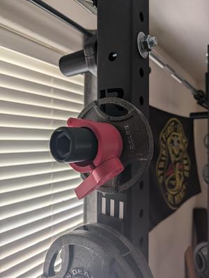 Weight rack accessory peg (compatible with Rogue Monster line)
