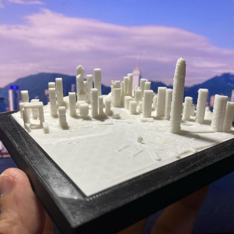 Hong Kong Skyline Desktop Display