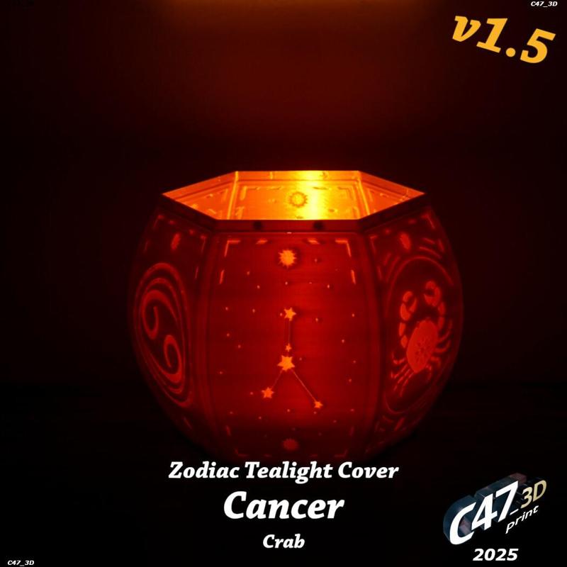 Cancer (Crab / Lobster) Zodiac Tealight Cover