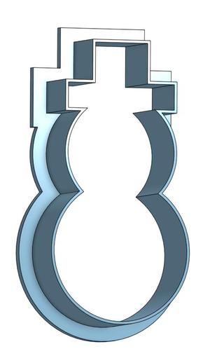 Snowman cookie cutter