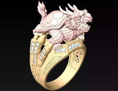 Turtle ring - Dragon Rings - Unicorn Ring - Pixiu Rings - N844