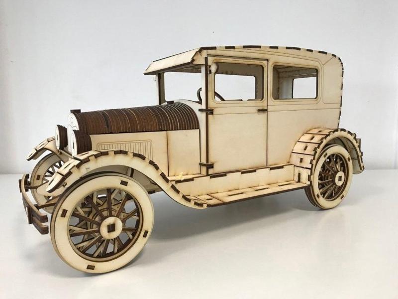 Ford Model A 1927 Wooden Model Kit