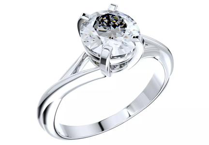 Twisted Oval Gemstone Engagement Ring 3D CAD Design-O11031OR
