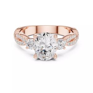 Twisted Shank Oval Diamond Engagement Ring 3DM STL Video
