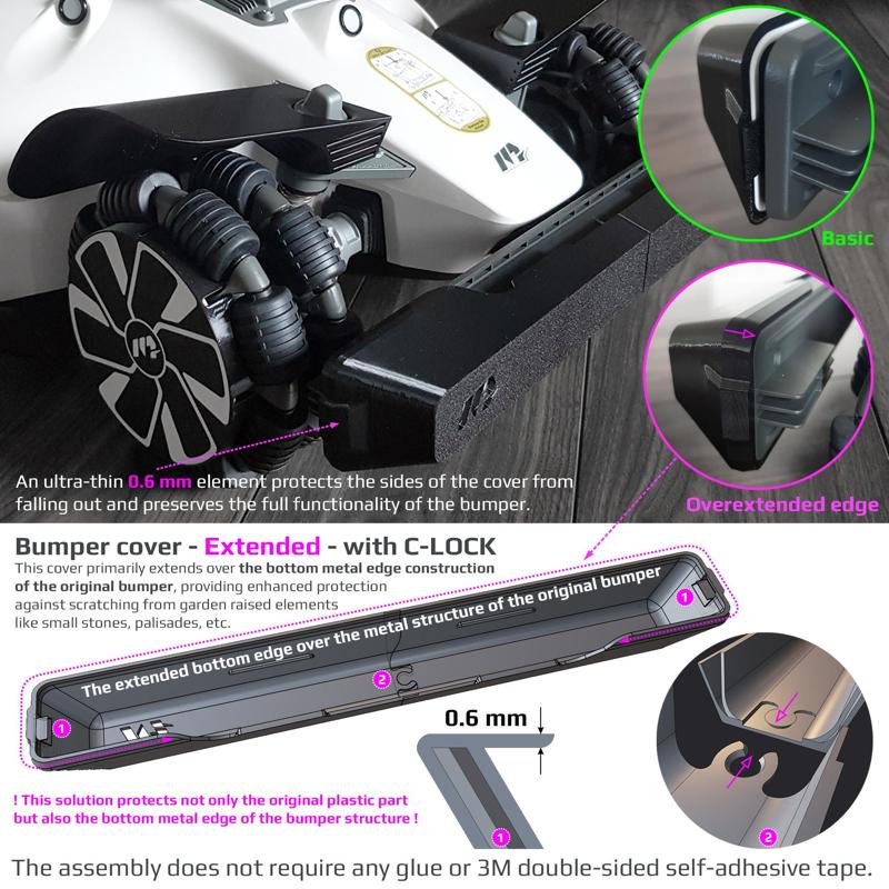 LUBA 1 & 2, 2X - Front bumper cover - Extended