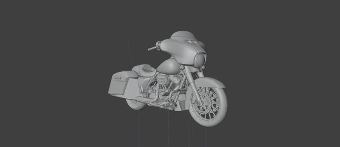1:64 Harley-Davidson FLHXS motorcycle For diorama