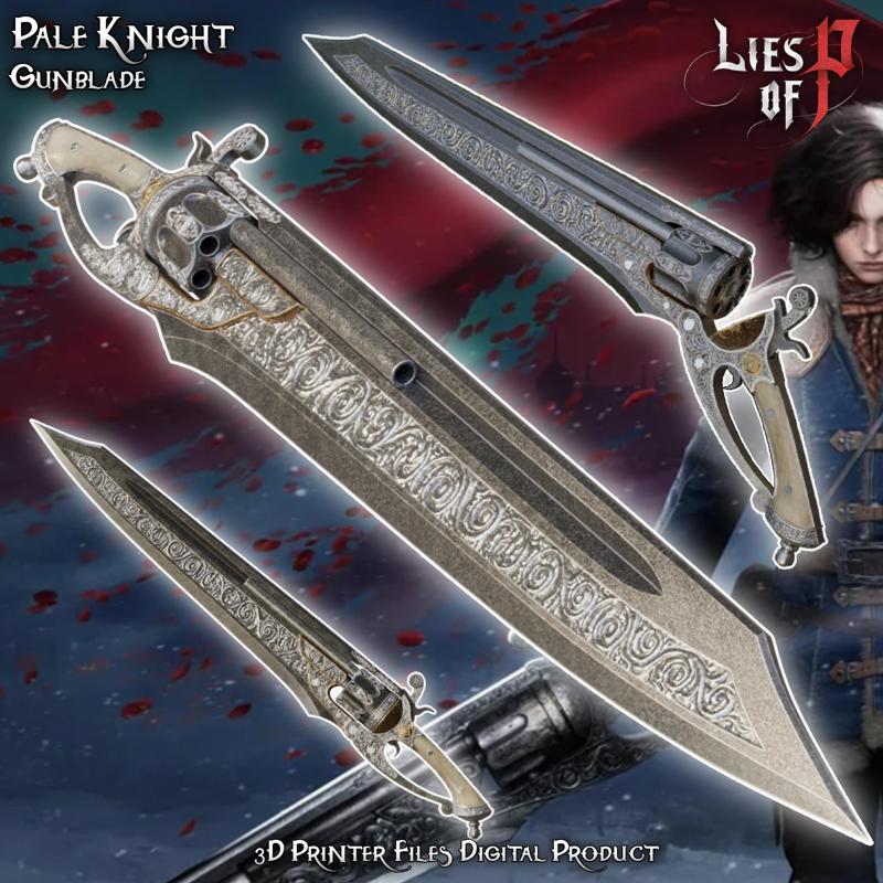 Fantasy Pale Knight Pinocchio Cosplay Gunblade Lies