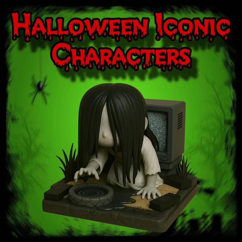 samara morgan diorama chibi Halloween iconic characters