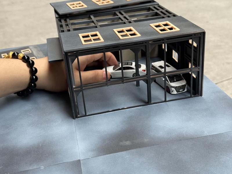 1/64 modular warehouse garage scene