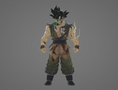 Zombie Super Saiyan Goku Statue
