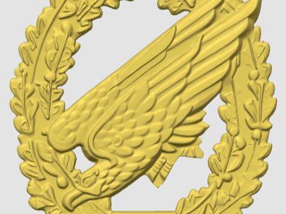 Paratrooper Beret Badge Without German Flag