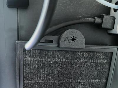 Minimalist P1S Air Outlet Air Filter Mount