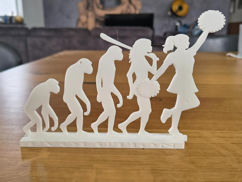 Human Evolution → Cheerleader — Silhouette Set