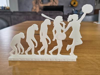 Human Evolution → Cheerleader — Silhouette Set