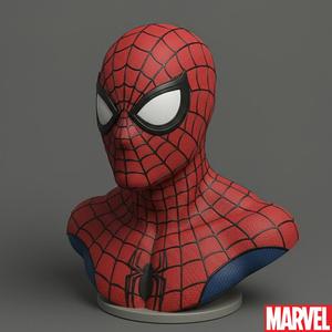 Spider-Man Bust - Classic Spider-Man Mask with Spider webbing
