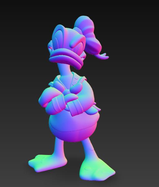 Designer Donald Duck Figure