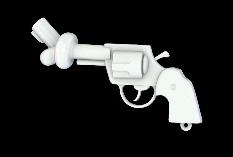 Revolver Gun Pendant
