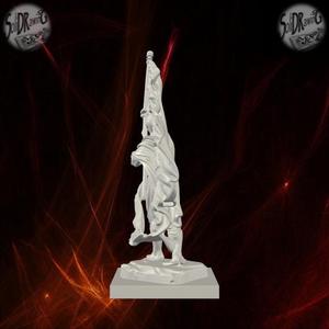 Heroic Flag Bearer Sculpture – SoliDRawinGs SG866