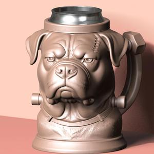 Frankenstein Bulldog Can Holder – 3D Printable Monster Dog Drink Holder
