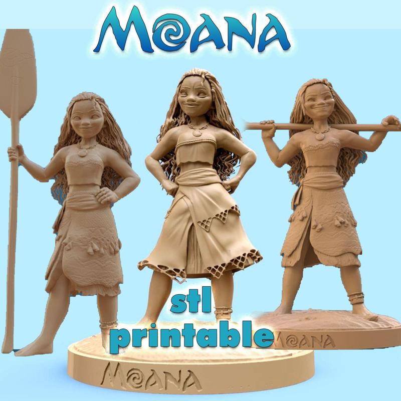 Moana Printable  three poses