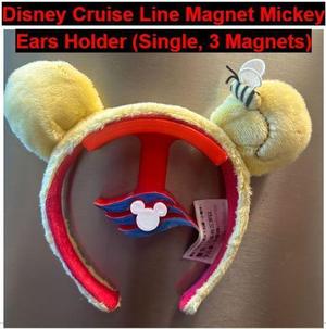 Disney Cruise Line Magnet Mickey Ears Holder (Single, 3 Magnets)