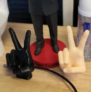 hand with the V for victory