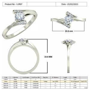 white gold diamond ring VJR97