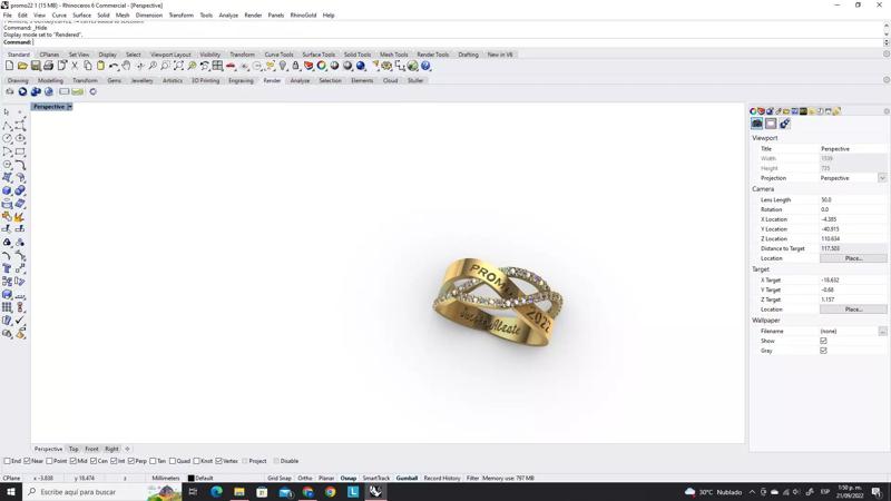 anillo de grado femenino