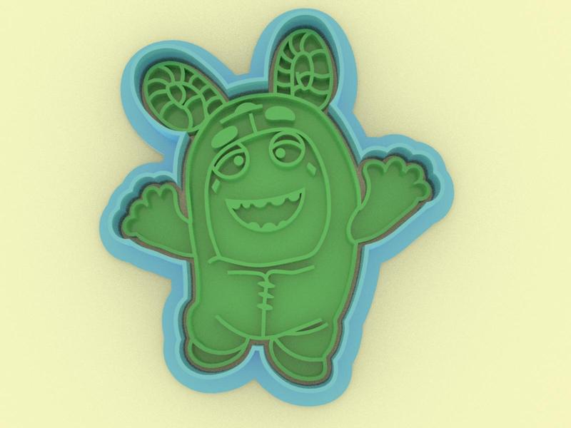 Zee Oddbods Cookie Cutter - Zee Oddbods cookie cutter