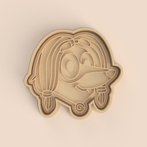 CUTTER + INDY BLUEY STAMP / INDY BLUEY CUTTER + STAMP