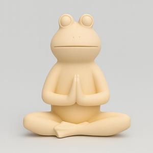 Meditating Frog STL | Prayer Pose Figurine