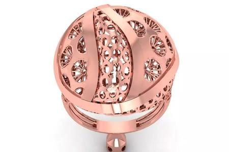 Vintage Filigree Ring STL OBJ FBX Renders Details