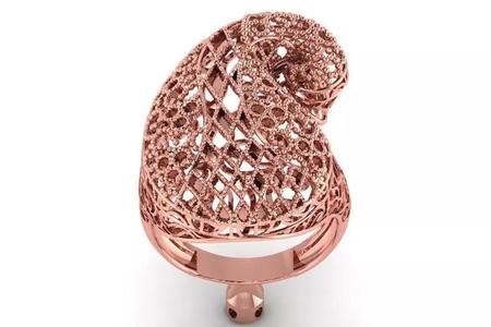 Vintage Filigree Ring STL OBJ FBX Renders Details